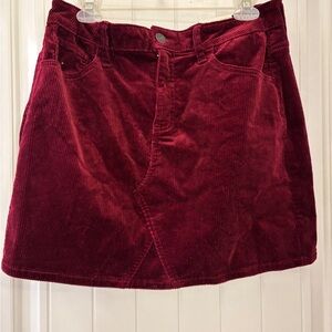 SO Women's Rich Burgundy Mini Skirt size 32 NWT